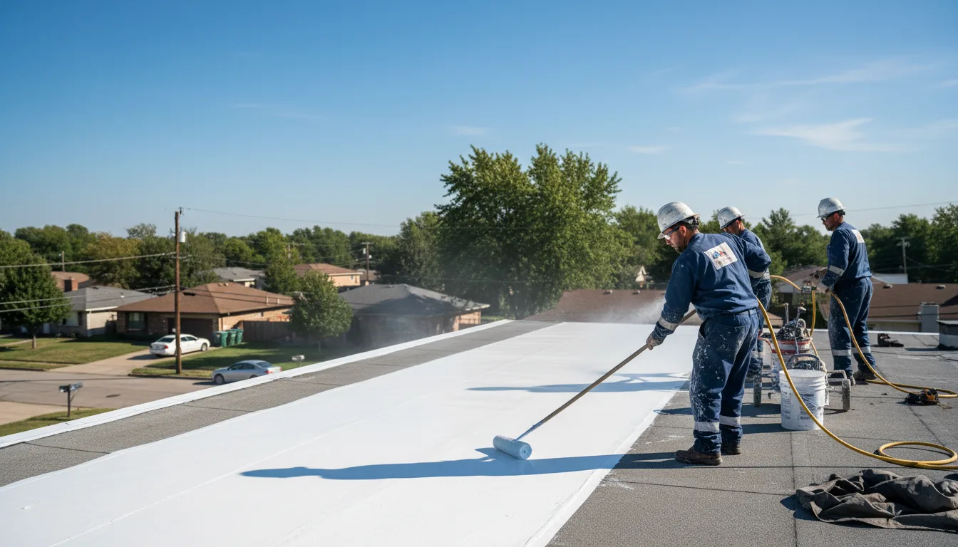 Commercial roof coating in University Park, IL near me